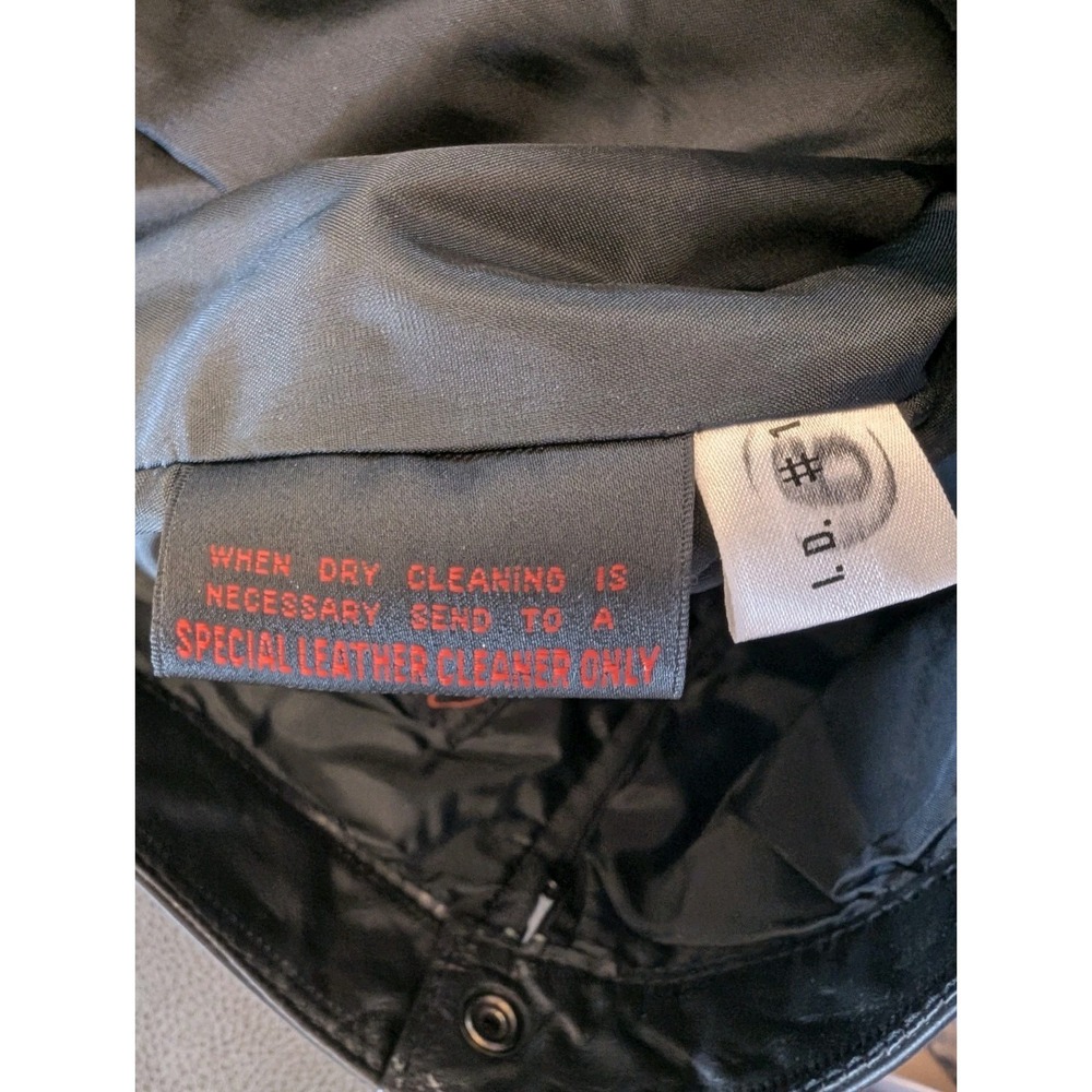 Vintage Cayenne Genuine Black Leather Long Skirt Size 7 / 8 Medium - Picture 12 of 13